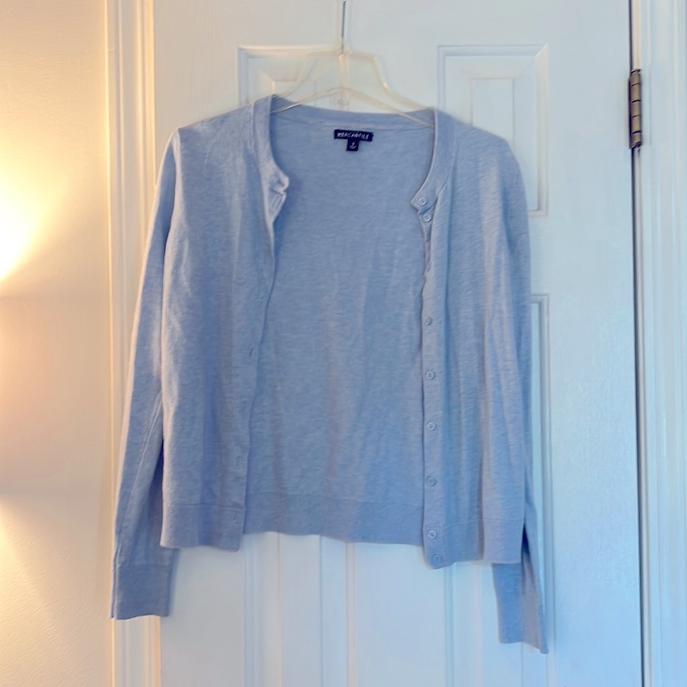 J Crew Mercantile baby blue sweater